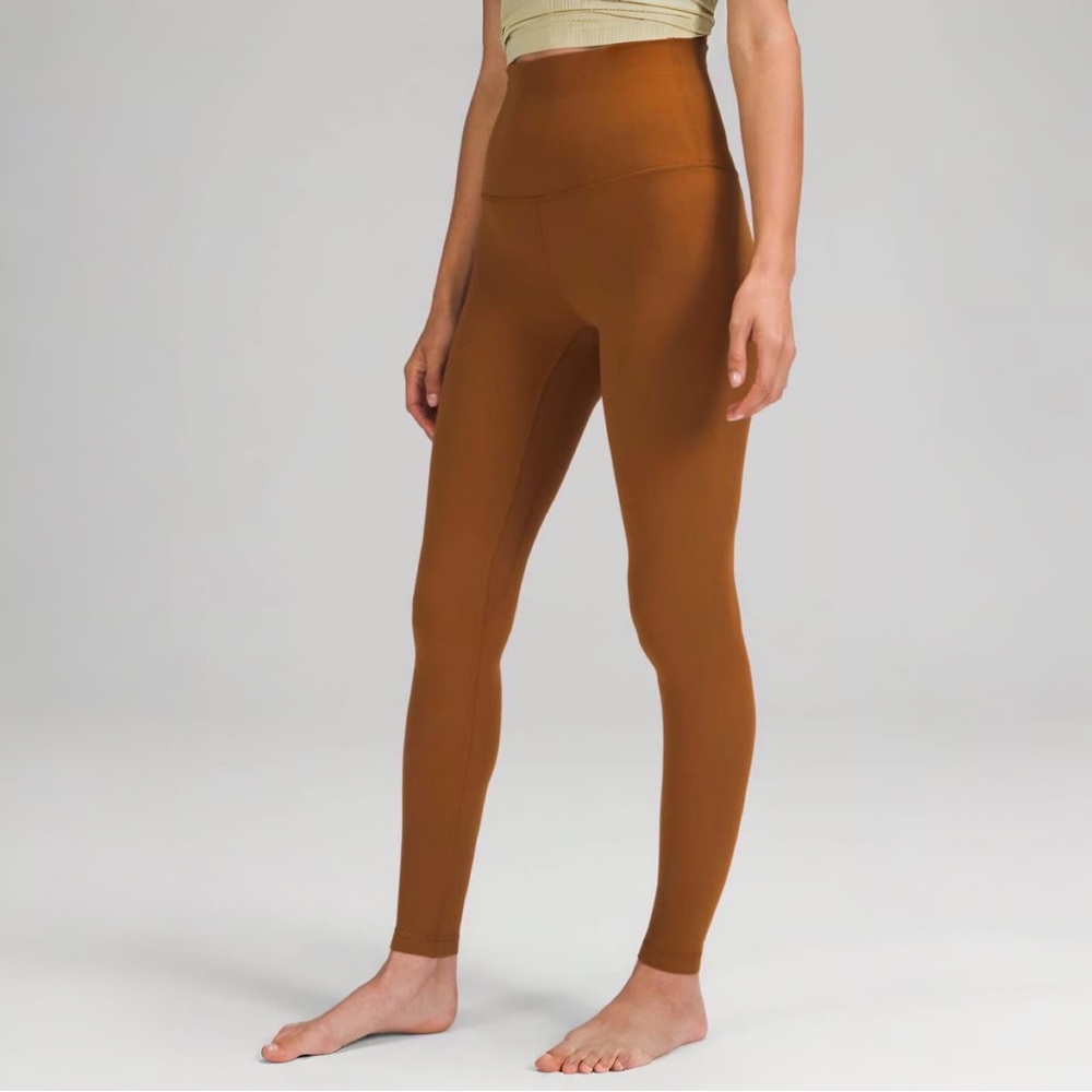 Lululemon Align Super High Rise copper leggings